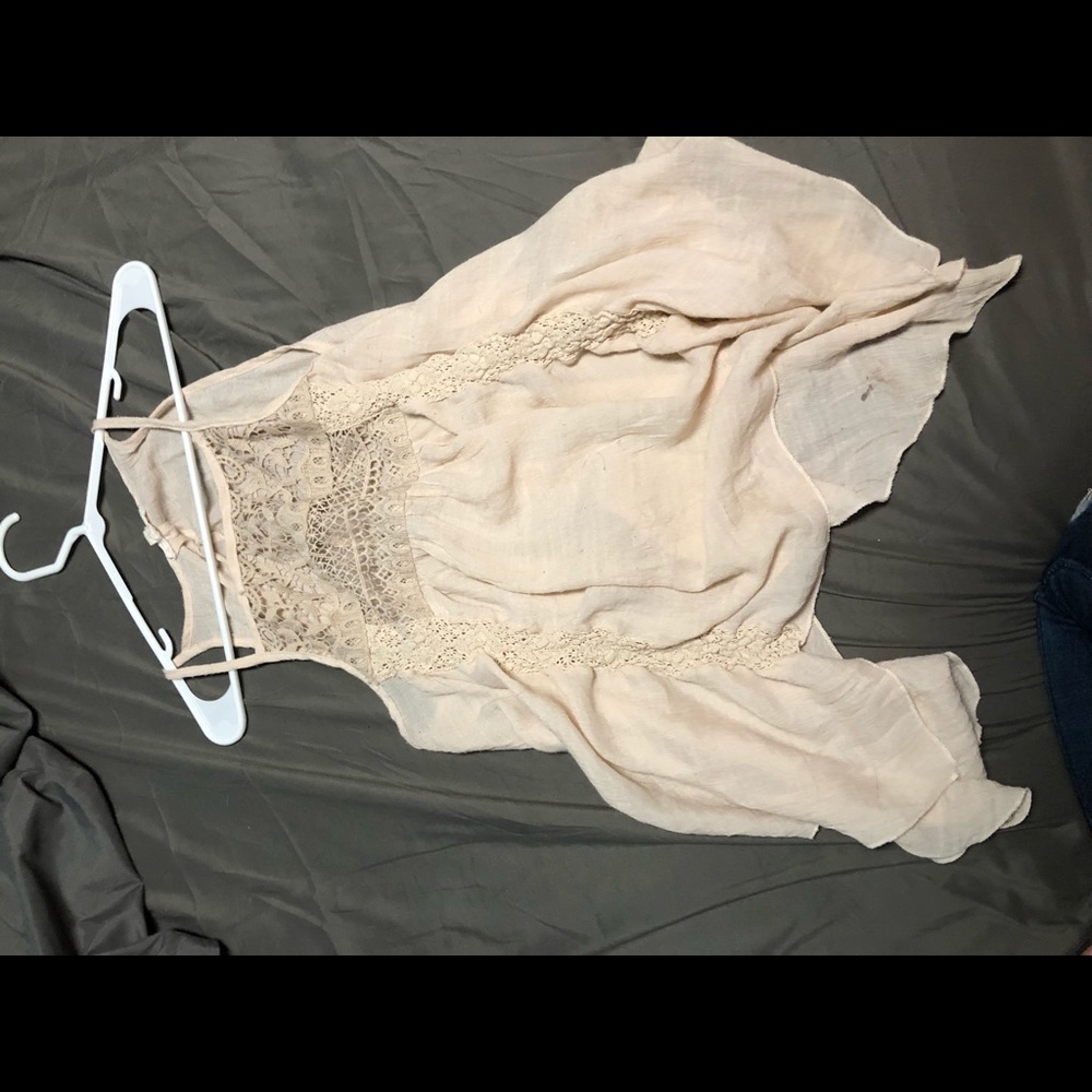 Rebellion tank top with lace top